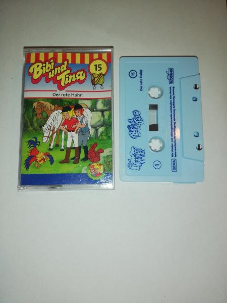 Bibi und Tina Folge 15 Der rote Hahn Weiß mit Blauen Druck 4.27115 Kiddinx